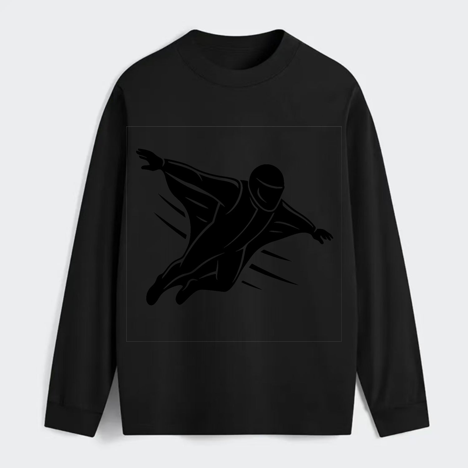 Wingsuit flyer gliding - Classic Long Sleeve Shirt - Black