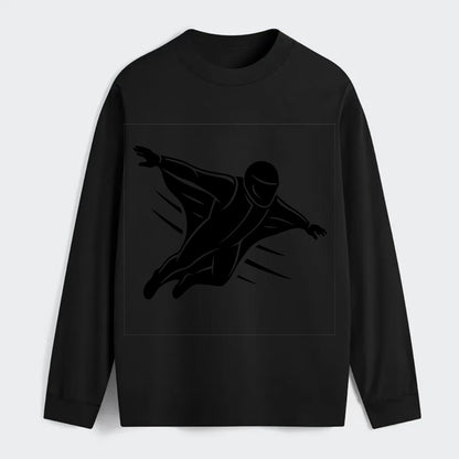 Wingsuit flyer gliding - Classic Long Sleeve Shirt - Black
