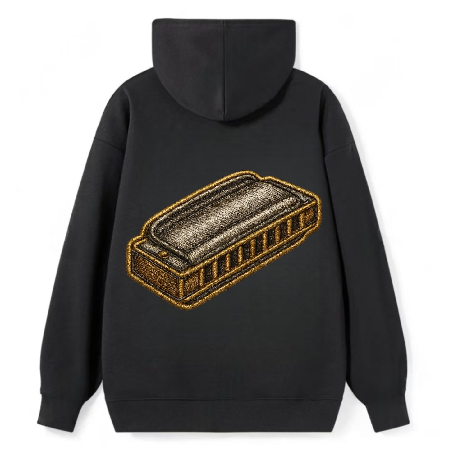 Harmonica  - Classic Pullover Hoodie - Black