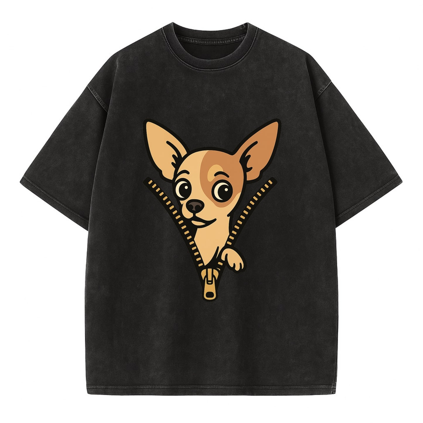 Chihuahua - Vintage T-shirt - Black
