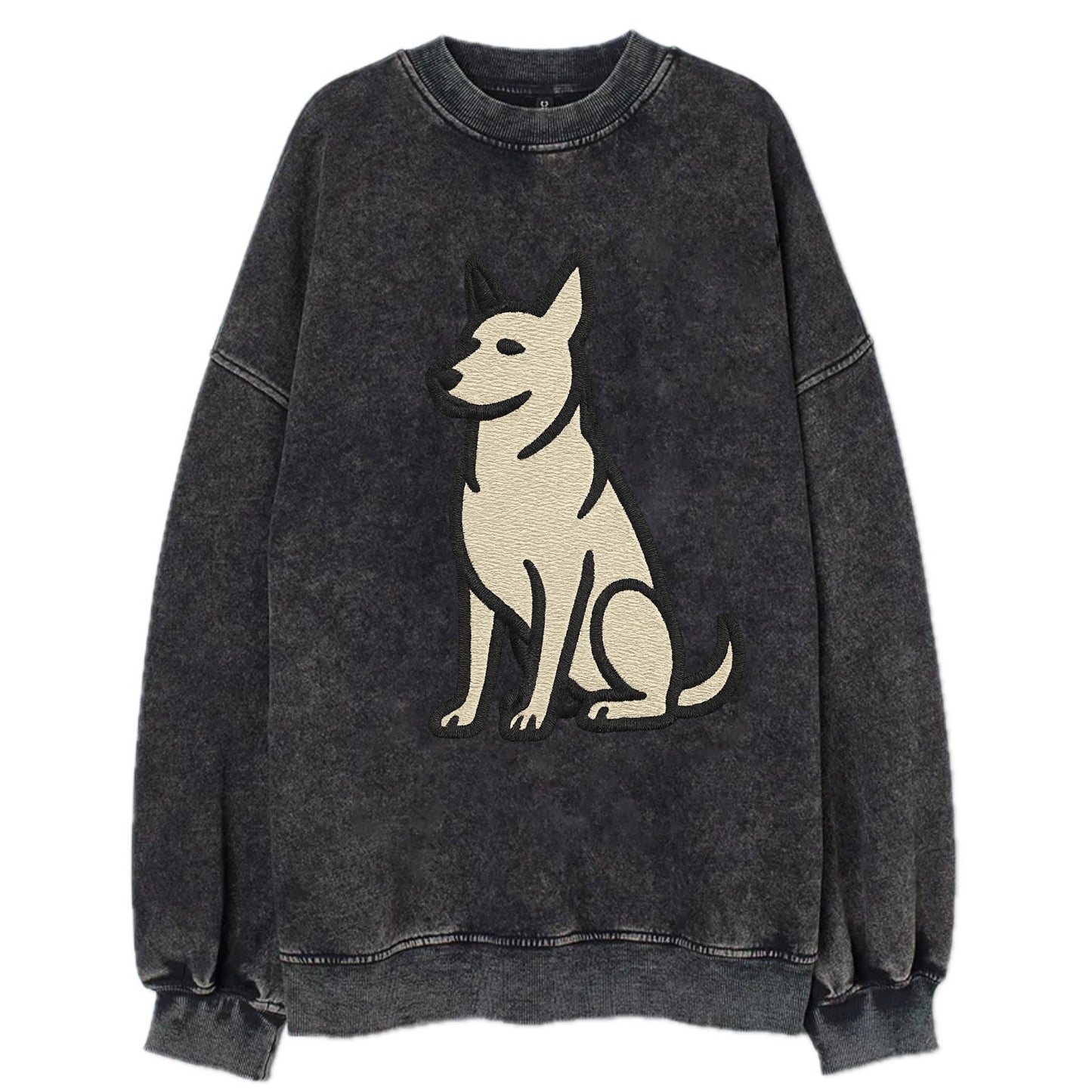 German Sheprador - German Shepherd Lab m Vintage Sweatshirt - Black