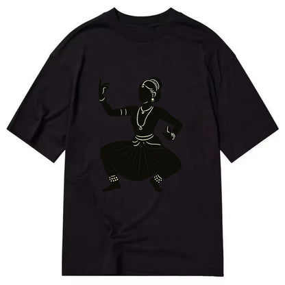 Bharatanatyam classical Indian pose - Classic T-shirt - Black