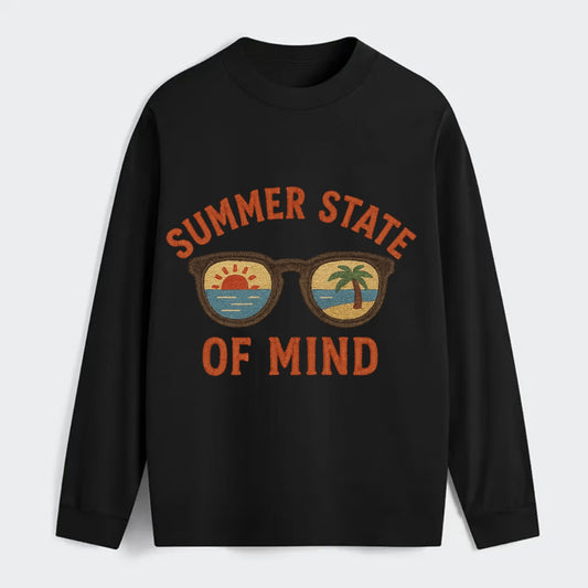 Summer State Of Mind  - Classic Long Sleeve Shirt - Black