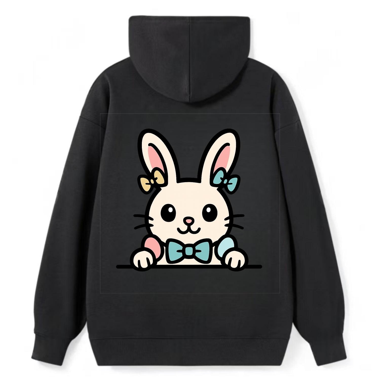 Easter Bunny  - Classic Pullover Hoodie - Black