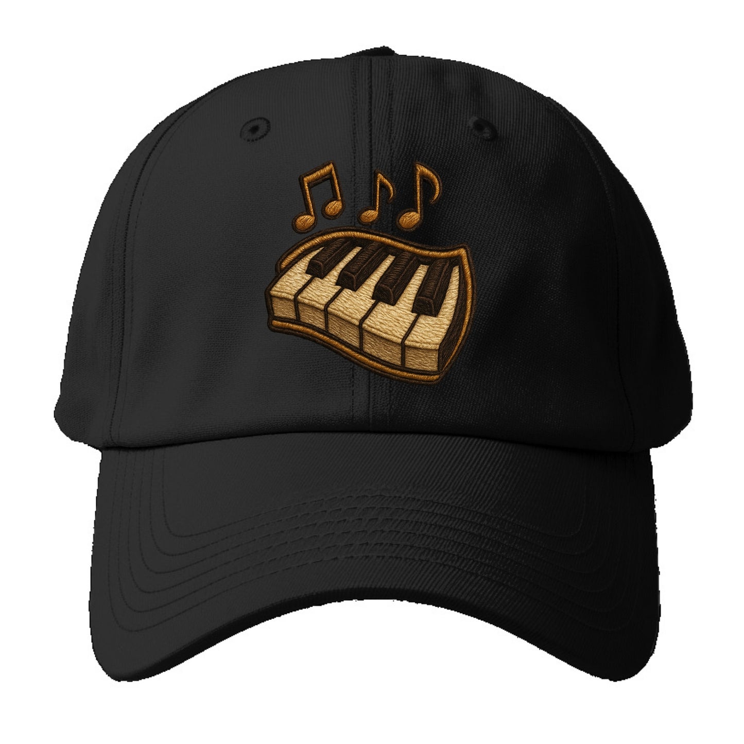 Piano Keys  - Baseball Cap For Big Heads - Black