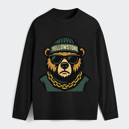 Yellowstone Bear - Classic Long Sleeve Shirt - Black