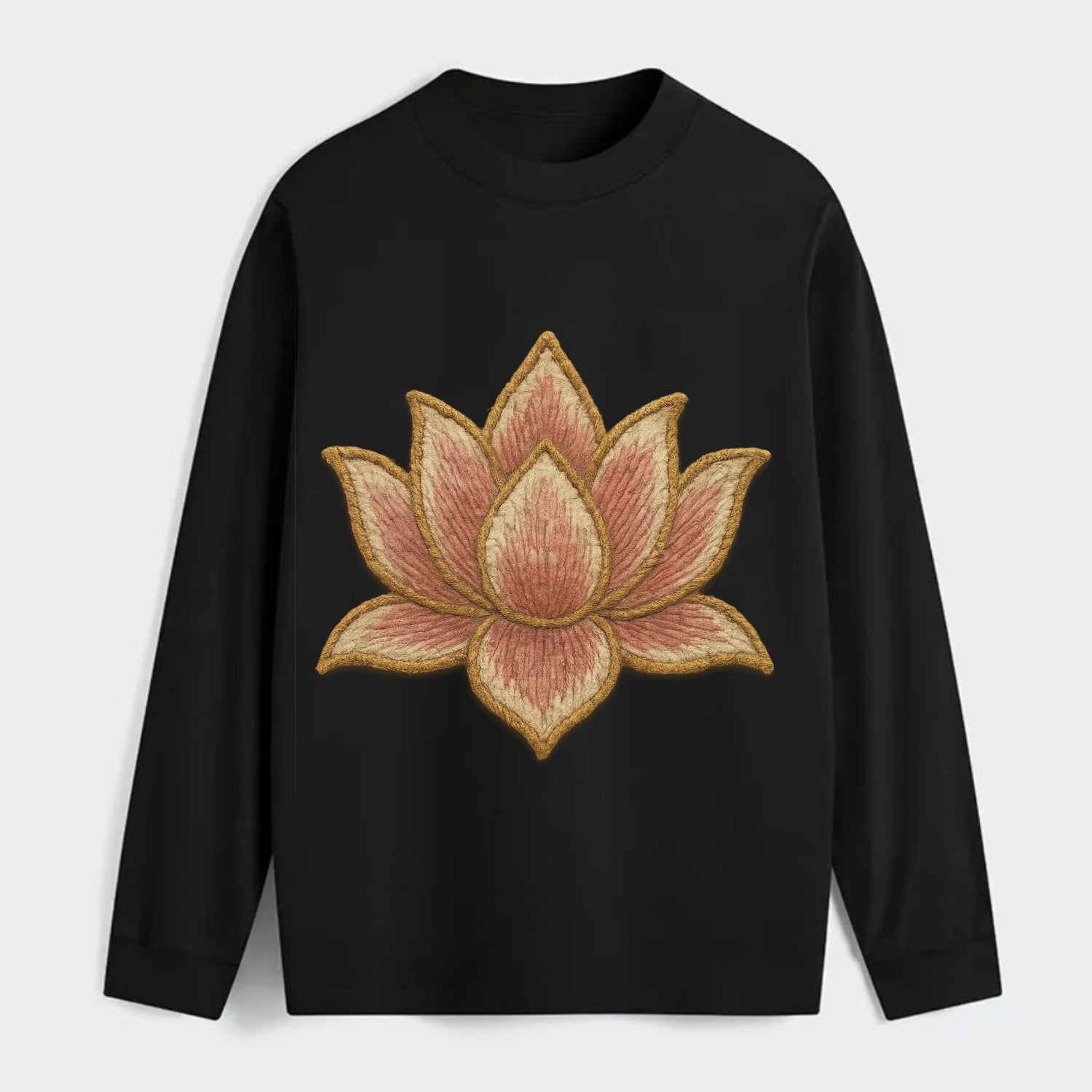 Lotus Flower - Classic Long Sleeve Shirt - Black