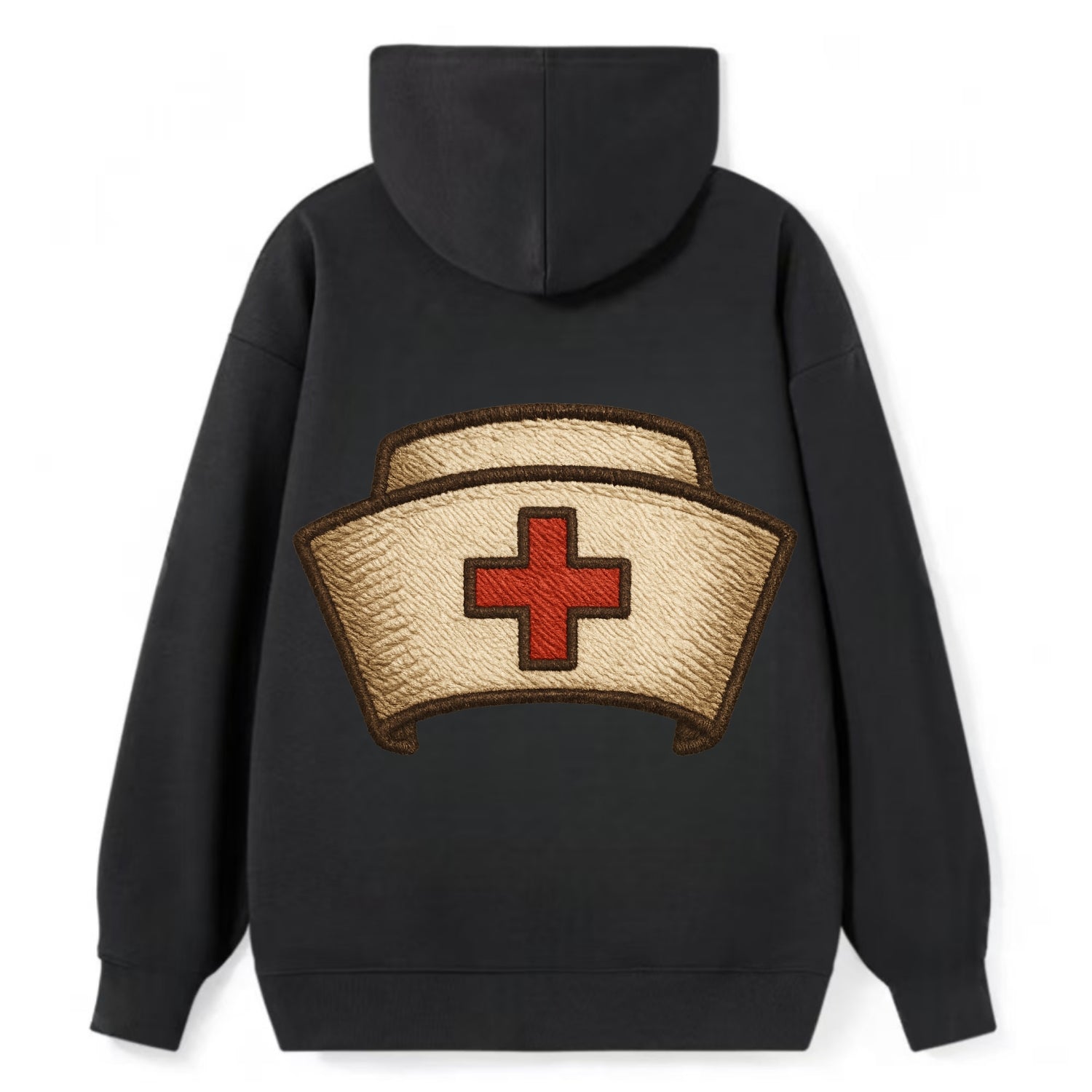 Nurse Cap  - Classic Pullover Hoodie - Black