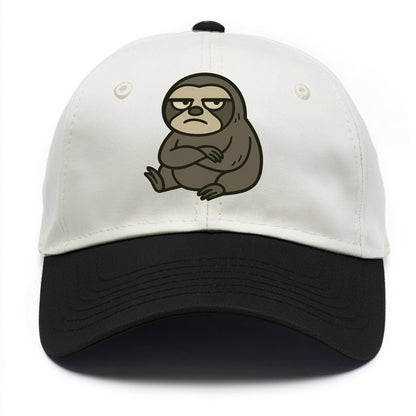 The Sloth Judging Silently - Two Tone Cap - Black