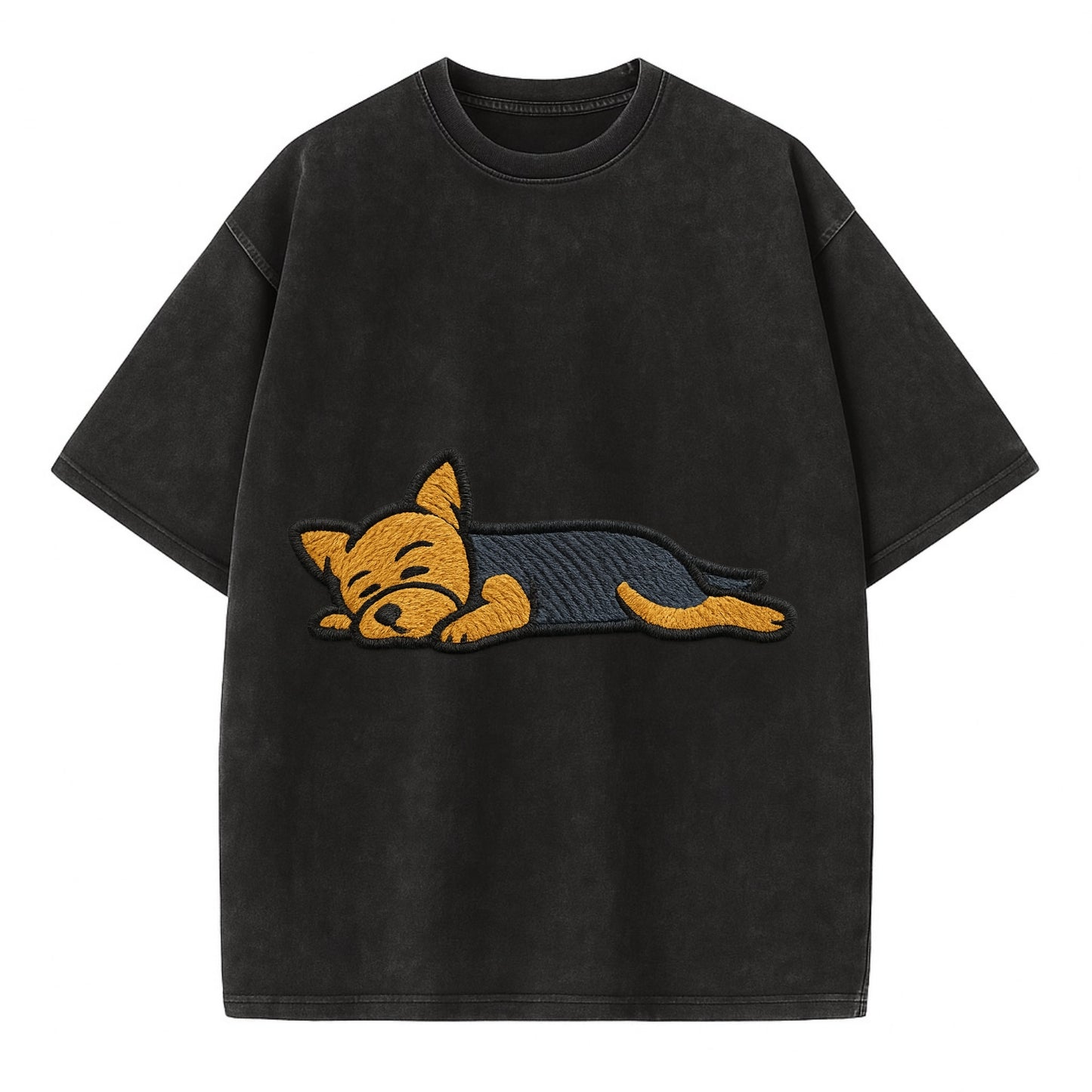 Yorkshire Terrier - Blue and tan fully r Vintage T-shirt - Black