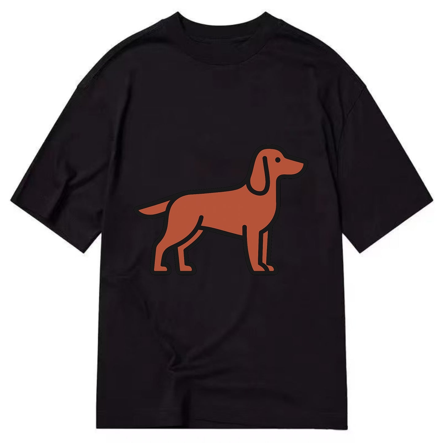 Irish Setter - Red/chestnut flat side profile - Classic T-shirt - Black