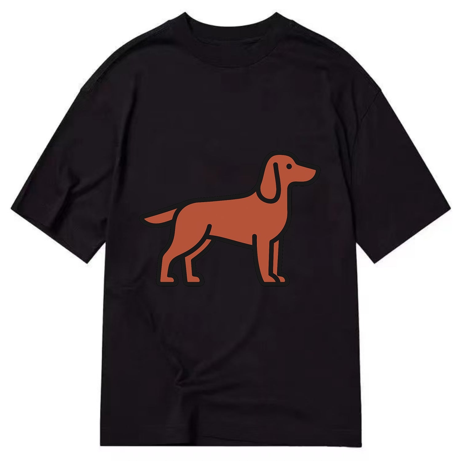 Irish Setter - Red/chestnut flat side profile - Classic T-shirt - Black