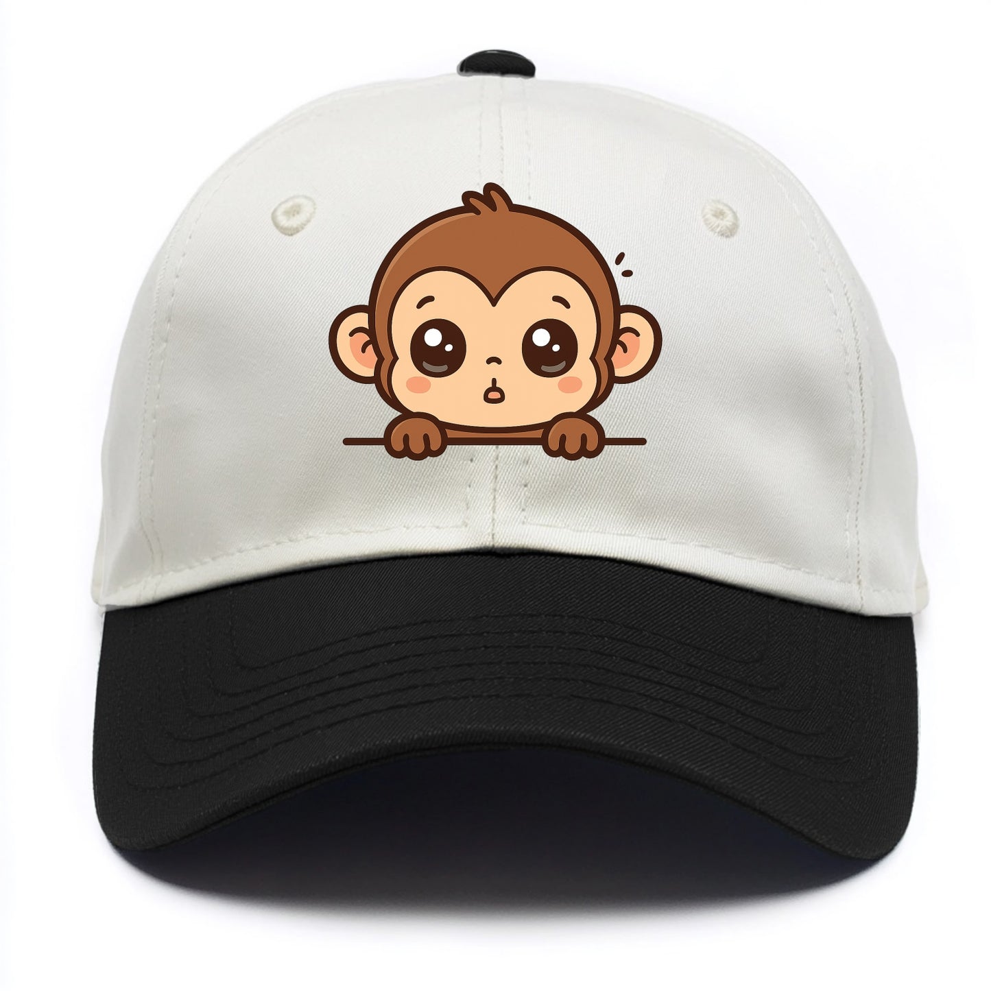 Baby Monkey  - Two Tone Cap - Black
