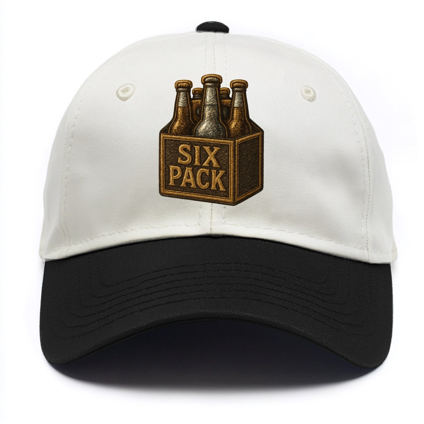 Six Pack  - Two Tone Cap - Black