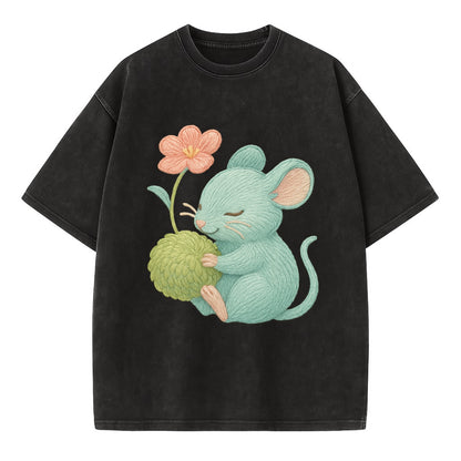 Mint Mouse - Vintage T-shirt - Black