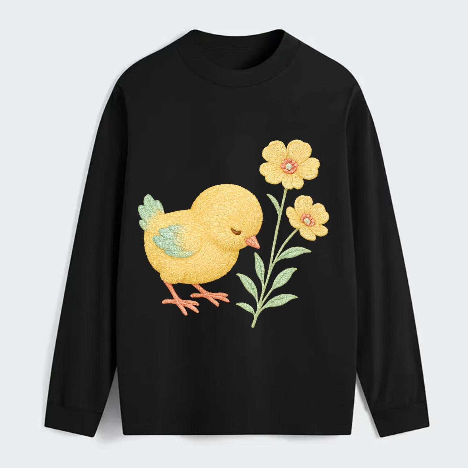 Yellow Chick - Classic Long Sleeve Shirt - Black