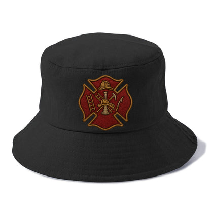 Maltese Cross  - Bucket Hat - Black