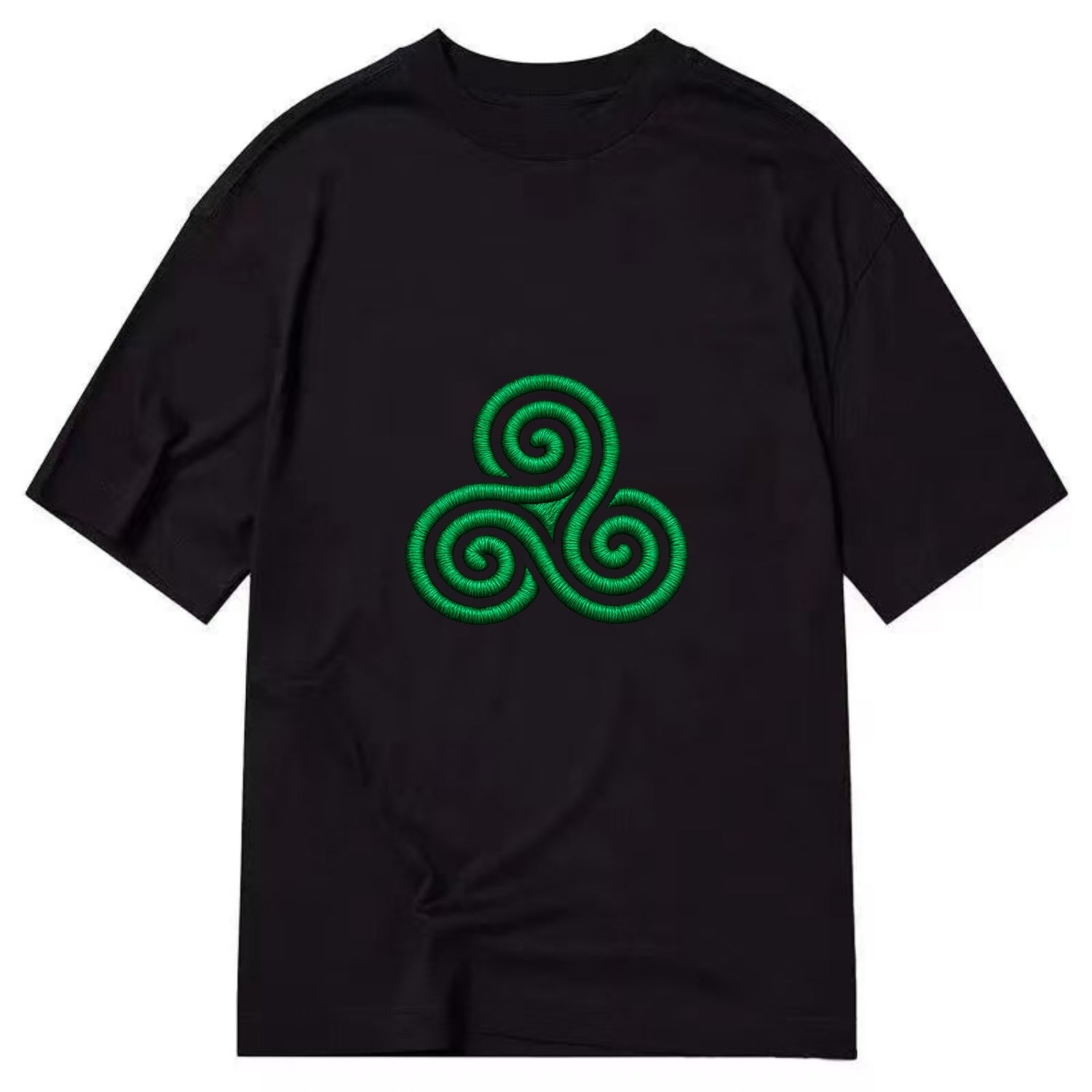 Triple Spiral - Classic T-shirt - Black