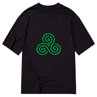 Triple Spiral - Classic T-shirt - Black