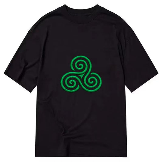 Triple Spiral - Classic T-shirt - Black