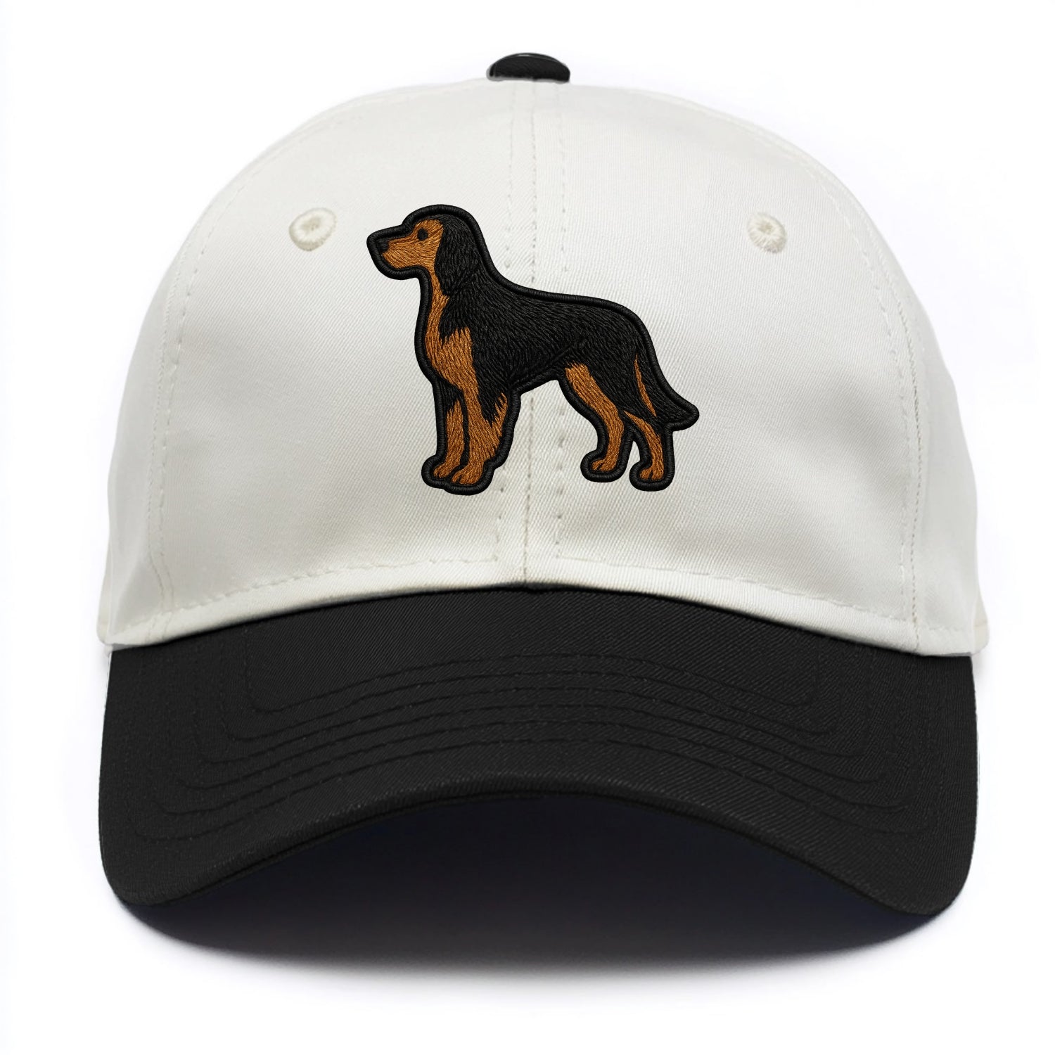 Gordon Setter - Modern setter silhouette - Two Tone Cap - Black