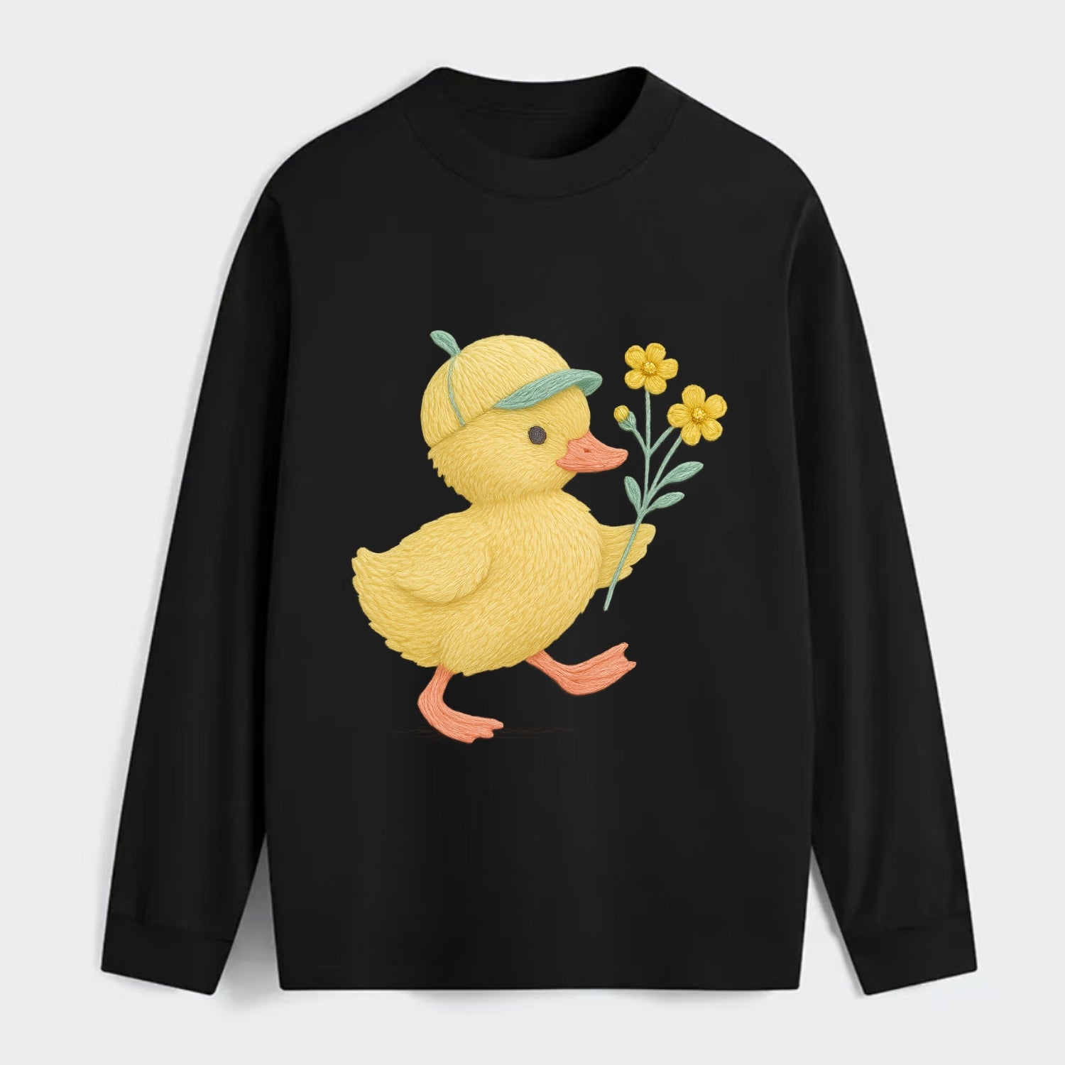 Yellow Duckling - Classic Long Sleeve Shirt - Black