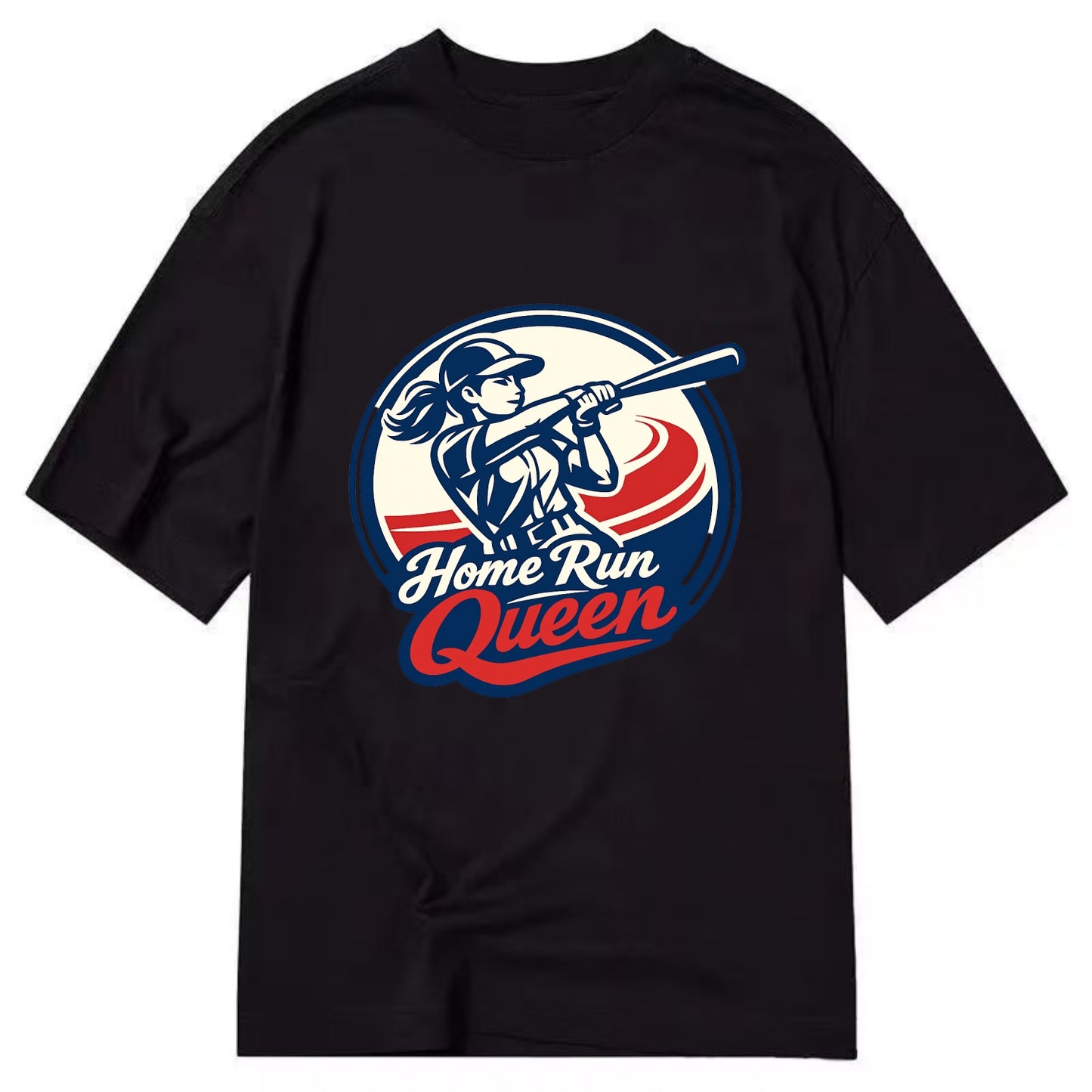 Feminine Power at Bat - Classic T-shirt - Black