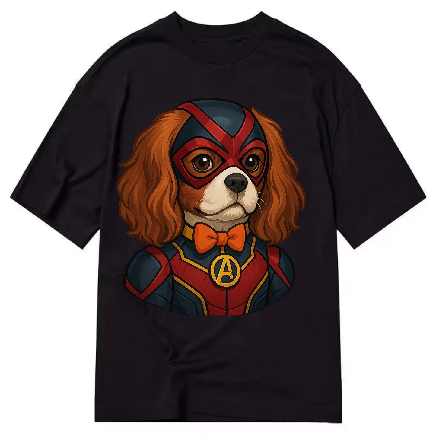 Cavalier King Charles Friendly Hero  - C Classic T-shirt - Black