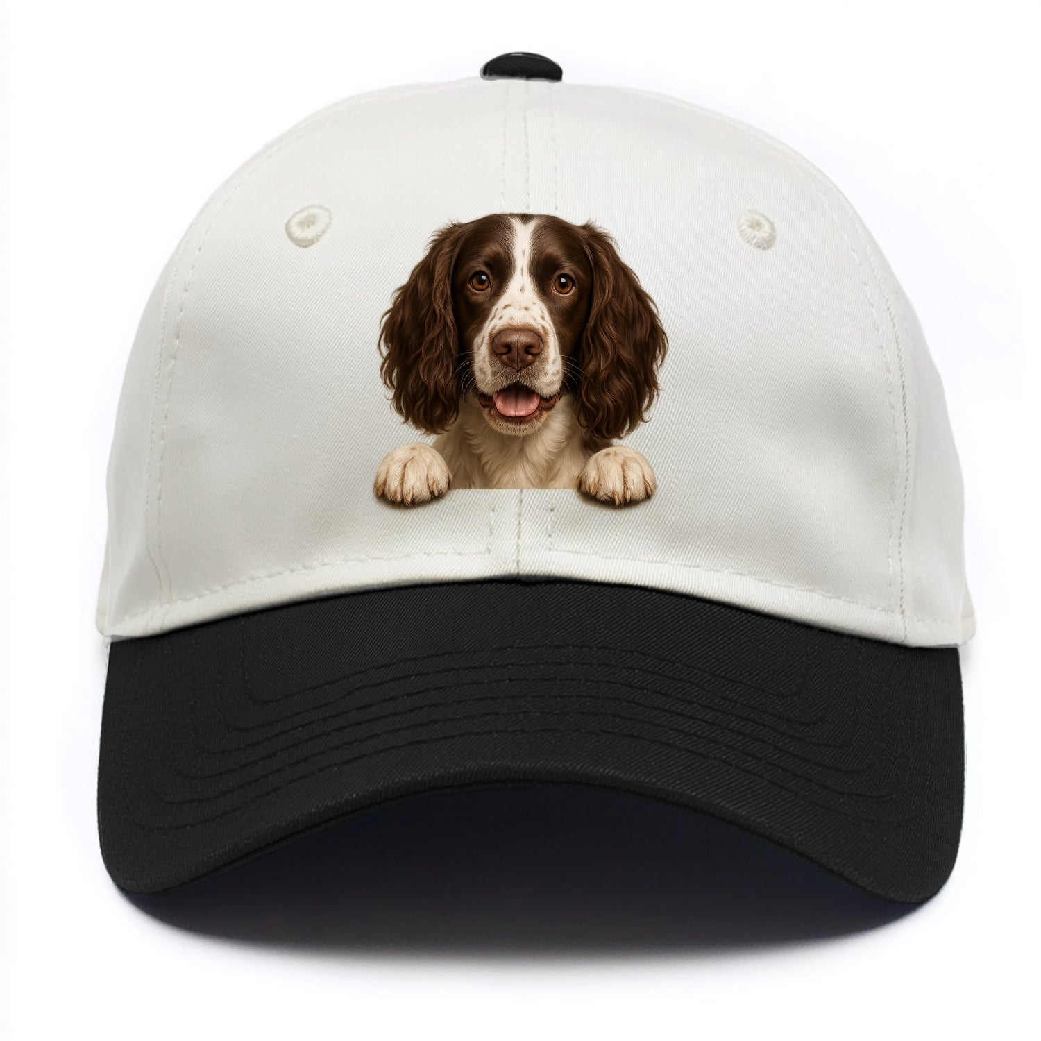 English Springer Spaniel  - Two Tone Cap - Black