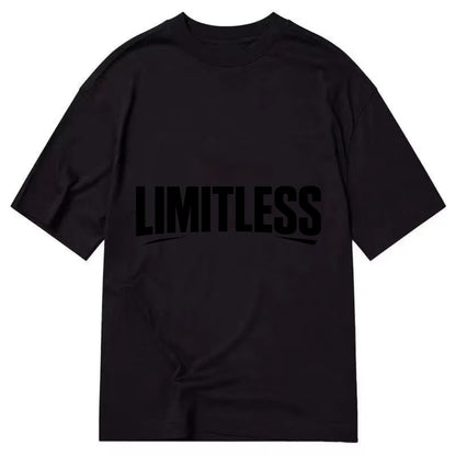 Bold typography design - "LIMITLESS" - no boundaries, infinite potential - Classic T-shirt - Black