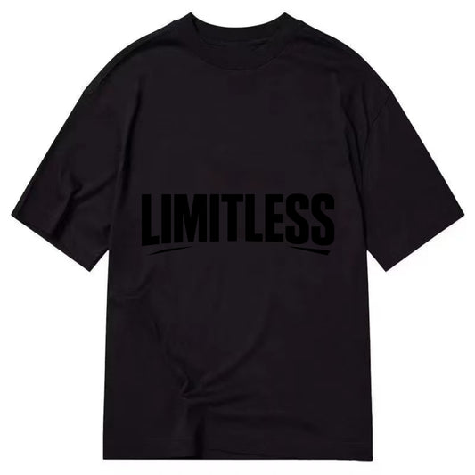 Bold typography design - "LIMITLESS" - no boundaries, infinite potential - Classic T-shirt - Black