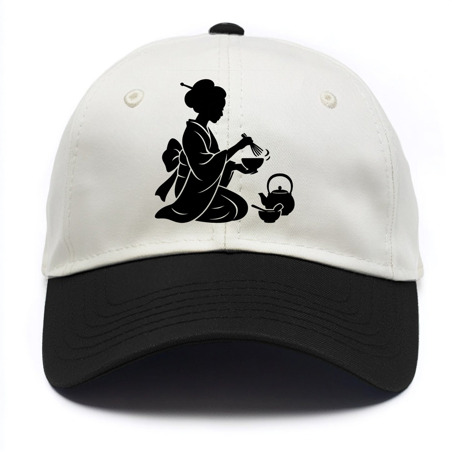 Geisha traditional tea ceremony - Two Tone Cap - Black