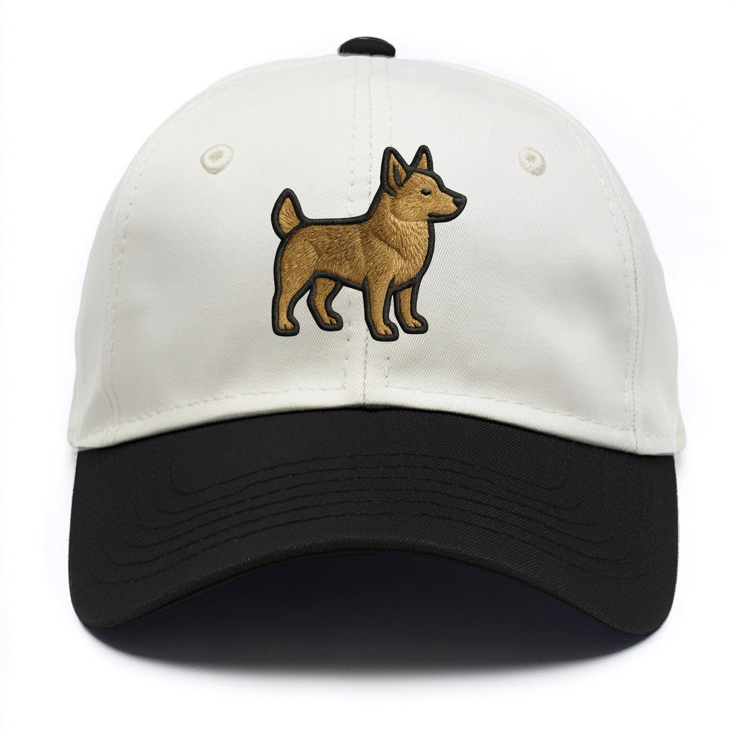 Swedish Vallhund - Contemporary Viking d - Two Tone Cap - Black