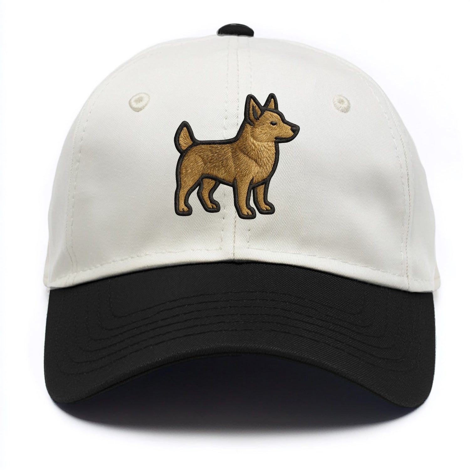 Swedish Vallhund - Contemporary Viking d - Two Tone Cap - Black