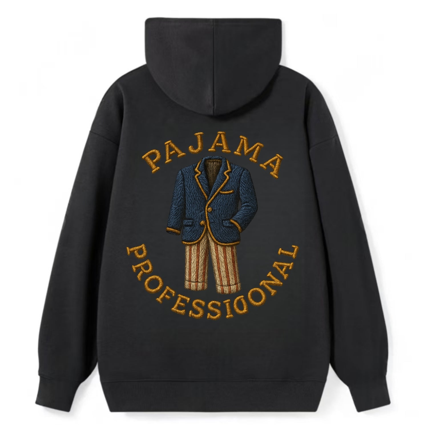 Pajama Professional  - Classic Pullover Hoodie - Black