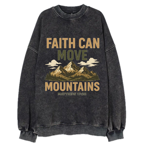 Matthew 17:20 Mountains - Vintage Sweatshirt
