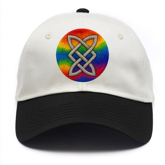 Celtic Shield Knot  - Two Tone Cap - Black
