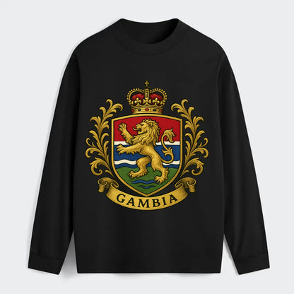 Gambia Heritage Badge  - Classic Long Sleeve Shirt - Black