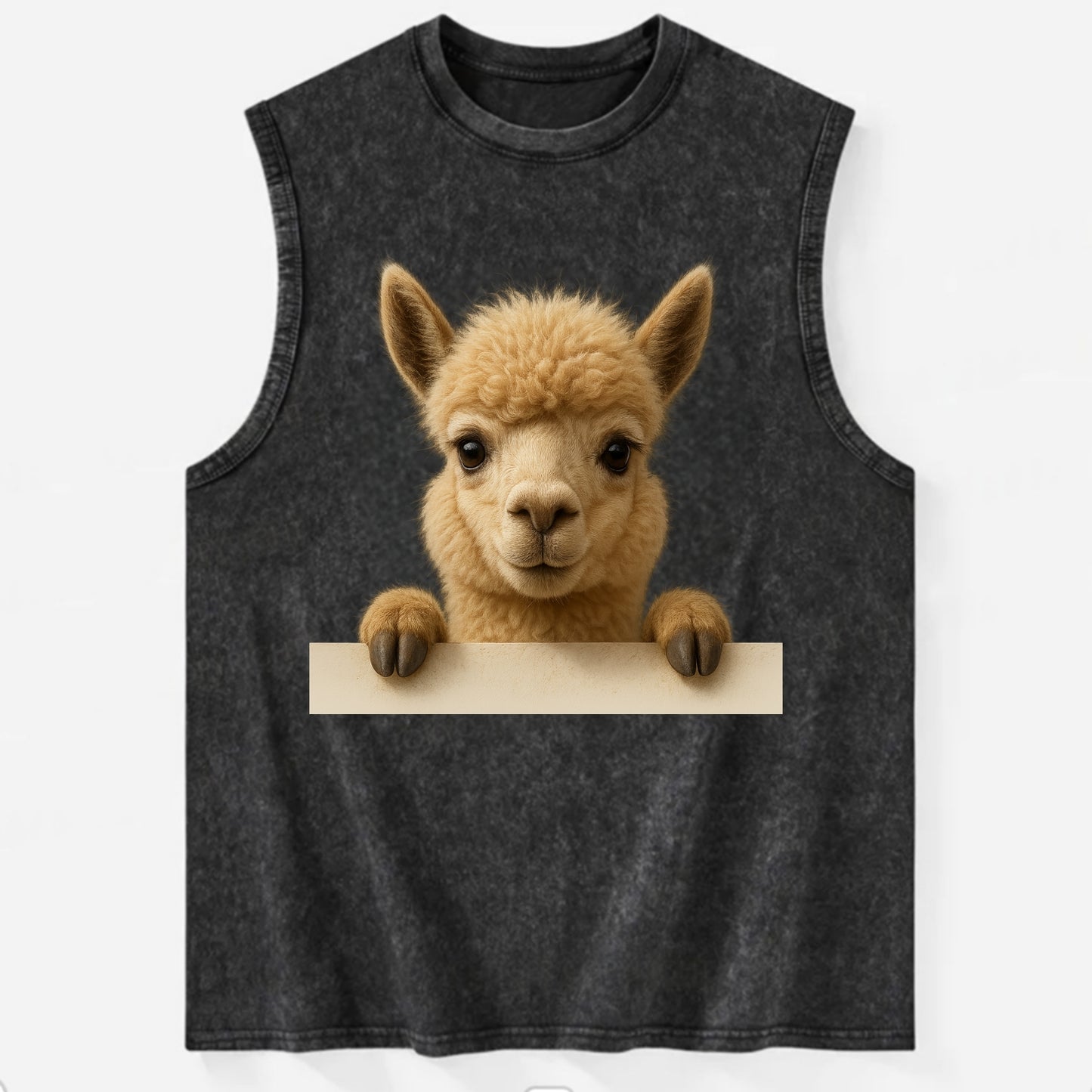 Alpaca  - Vintage Washed Tank - Black