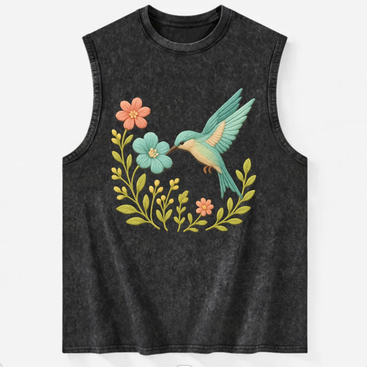 Mint Bee-Eater - Vintage Washed Tank - Black