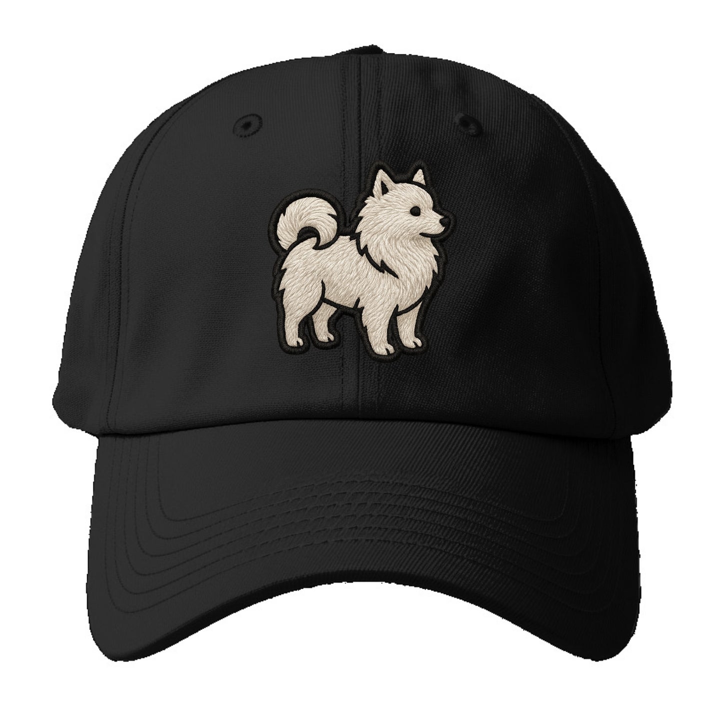 Japanese Spitz - Contemporary white spit - Baseball Cap - Black