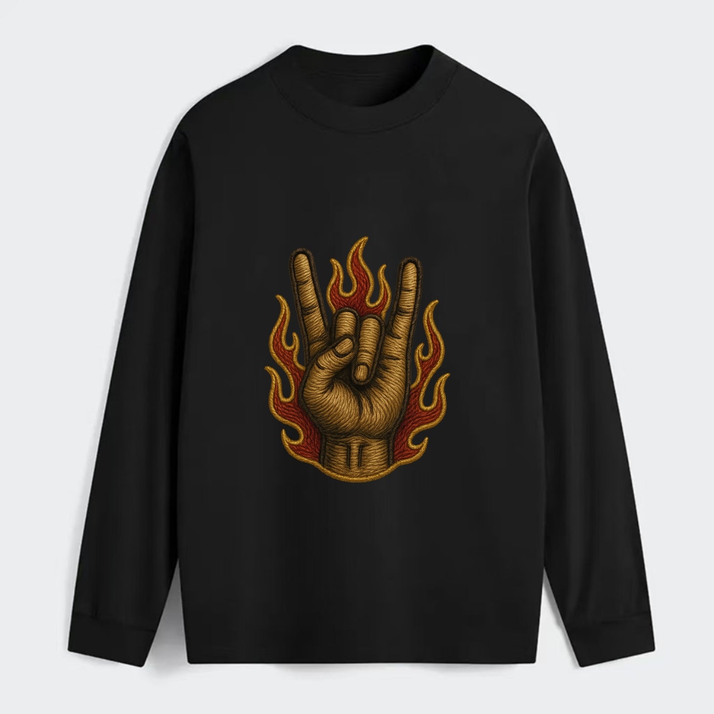 Devil Horns  - Classic Long Sleeve Shirt - Black