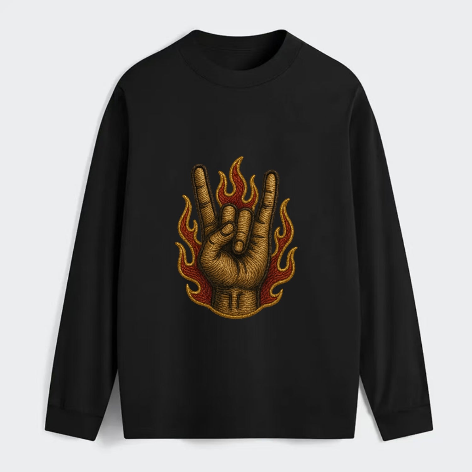 Devil Horns  - Classic Long Sleeve Shirt - Black