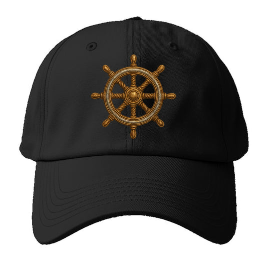 Ship's Wheel  - Baseball Cap For Big Heads - Black
