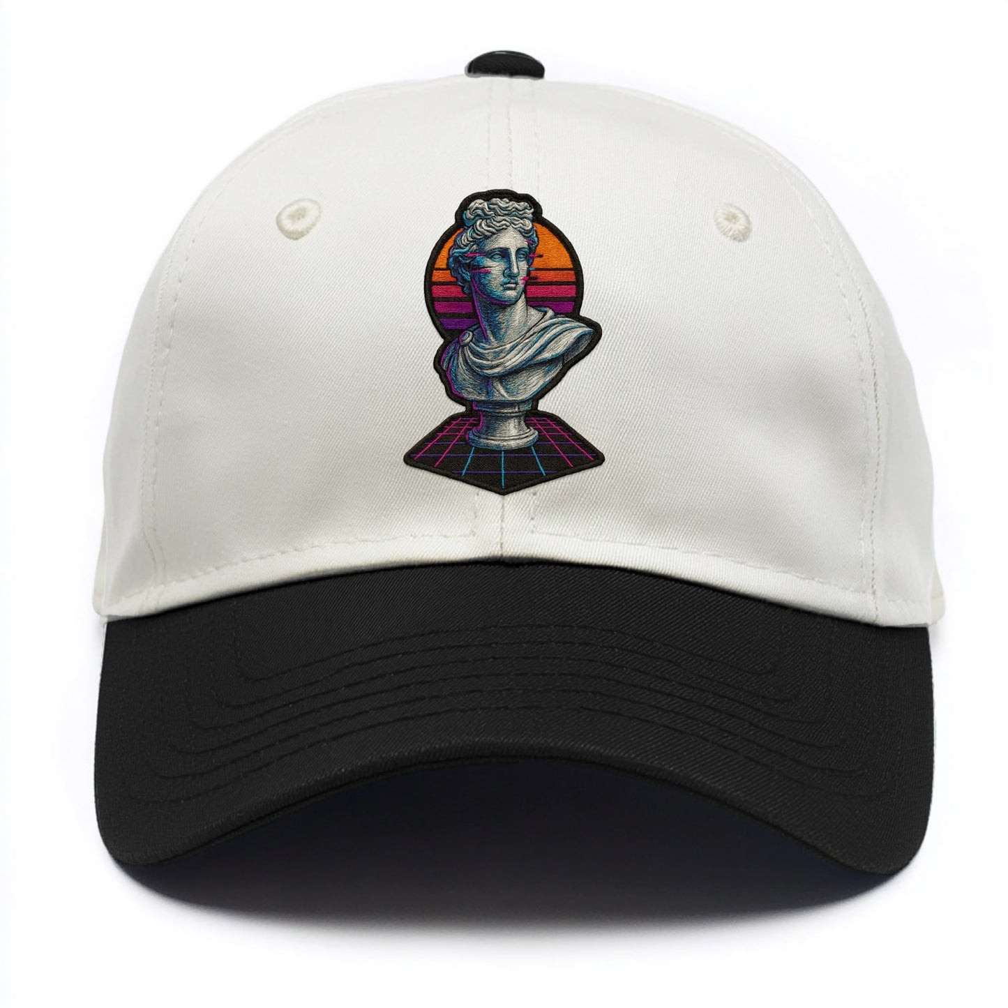 Greek Statue - Two Tone Cap - Black