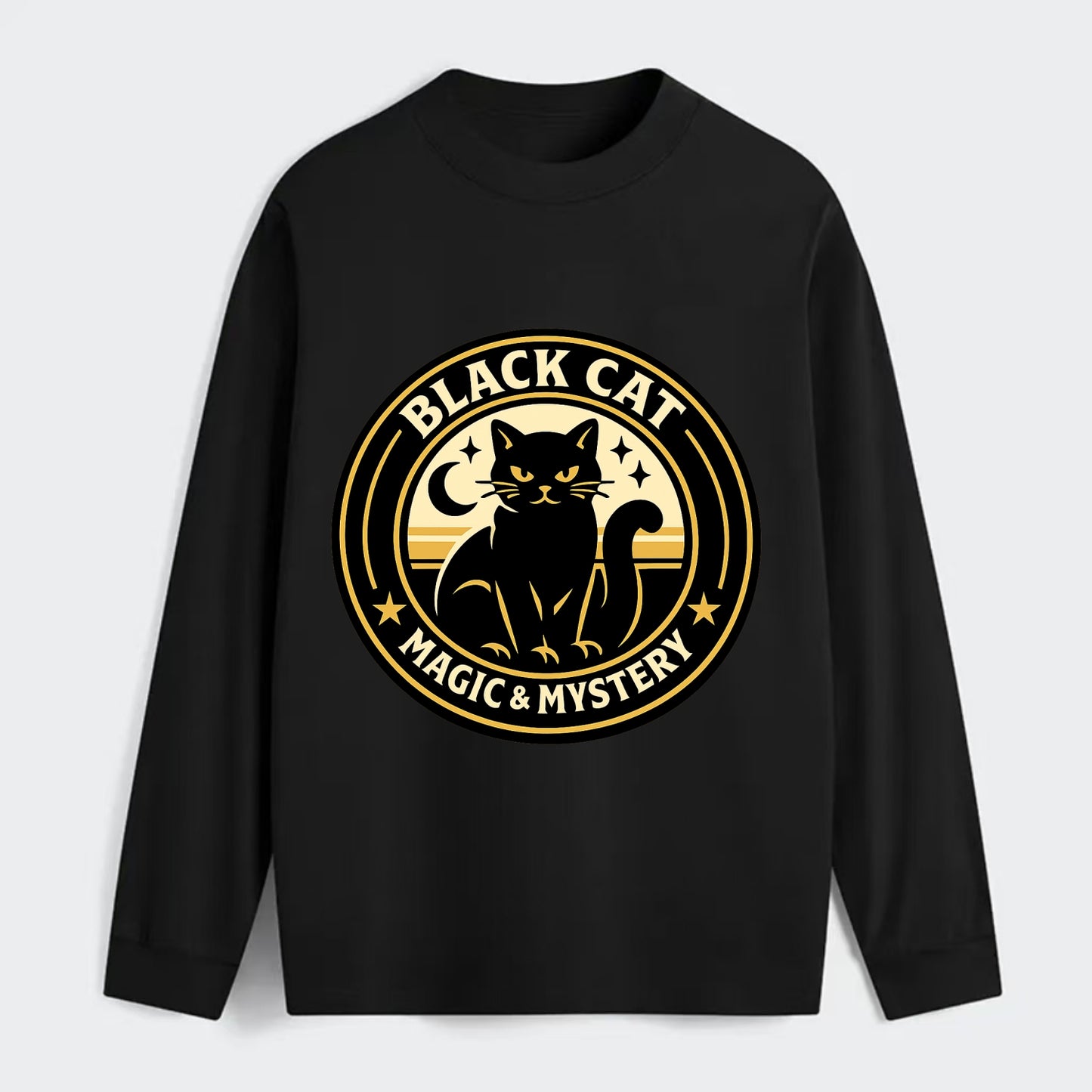 Midnight Prowler Emblem - Classic Long Sleeve Shirt - Black