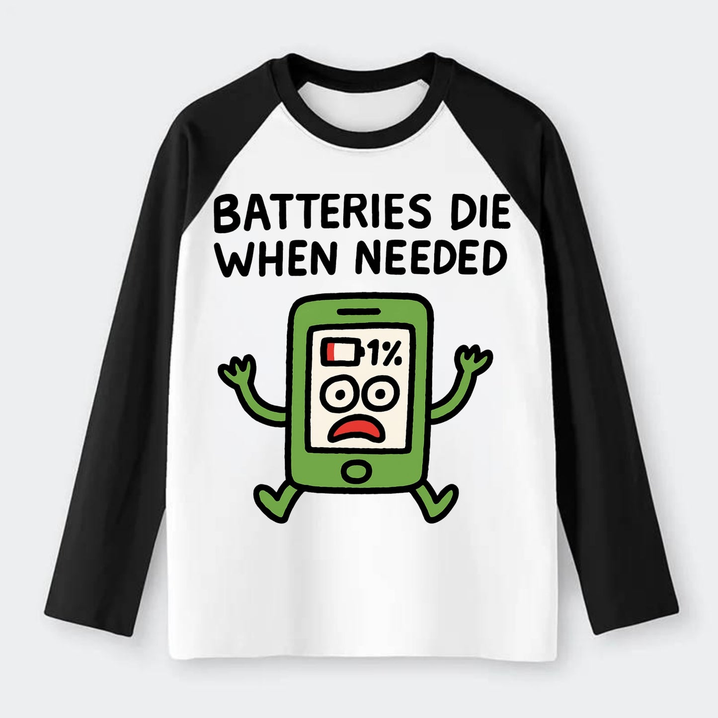 Hammer and Anvil  - Raglan Long Sleeve T-Shirt - Black