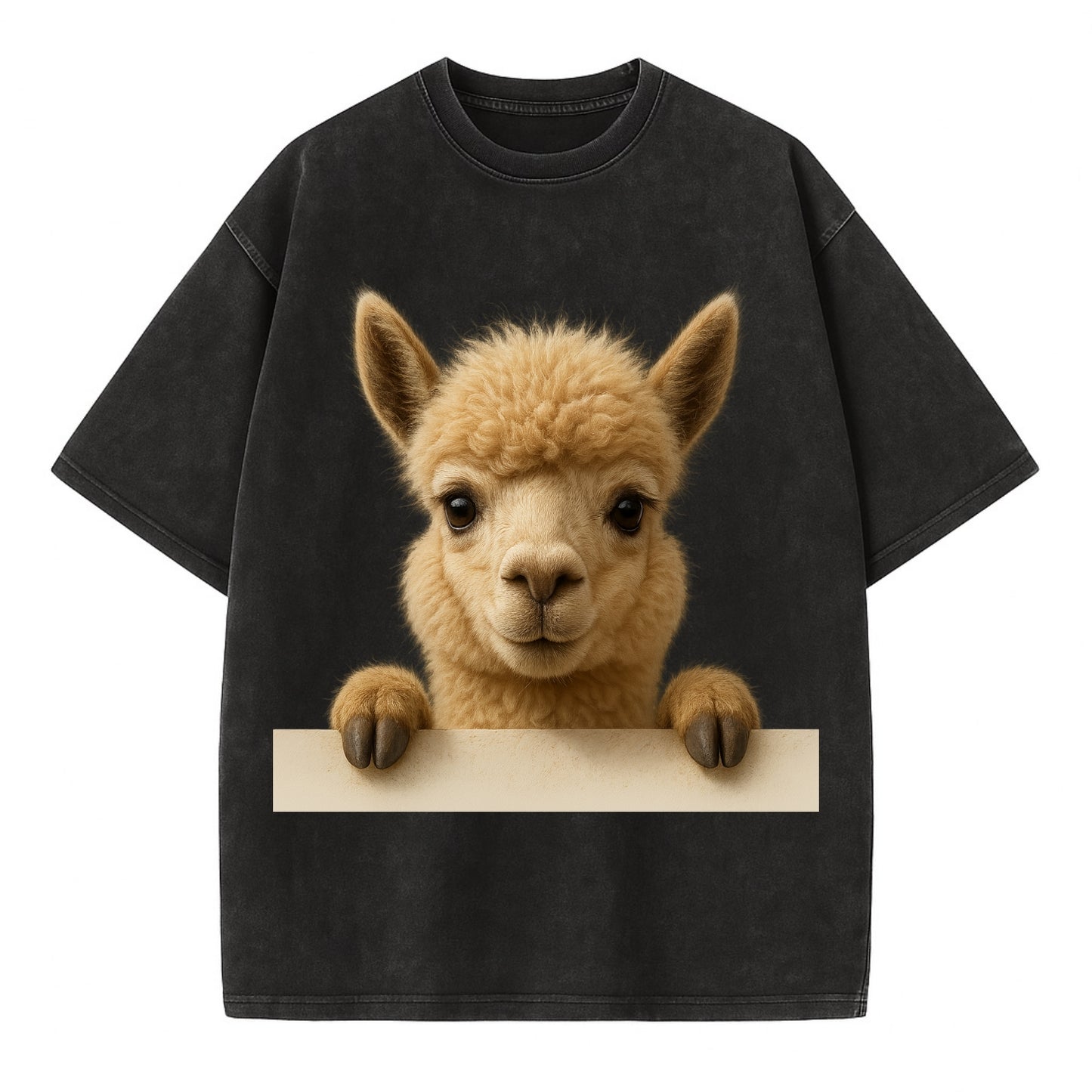 Alpaca  - Vintage T-shirt - Black