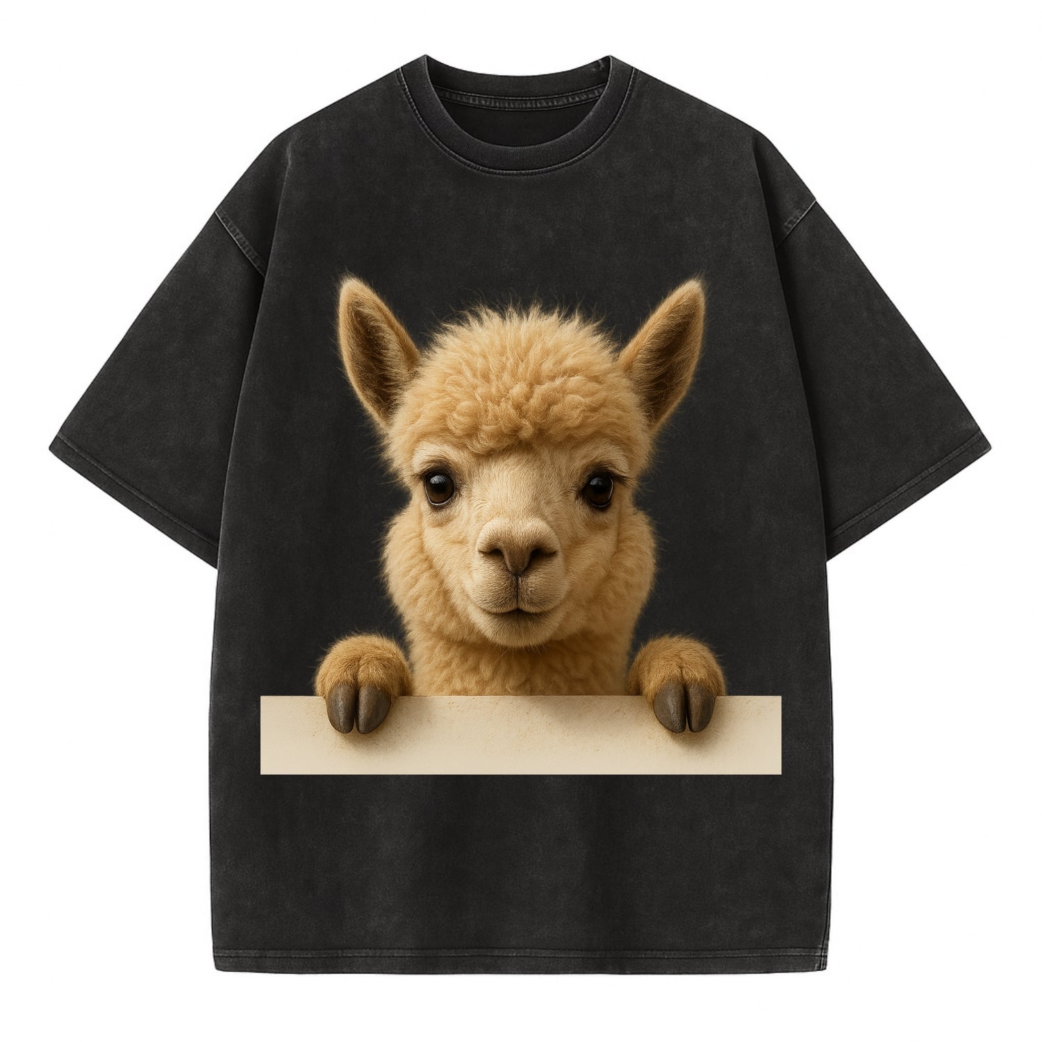 Alpaca  - Vintage T-shirt - Black