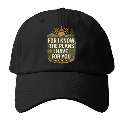 Jeremiah 29:11 Sunrise - Baseball Cap For Big Heads - Black